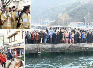 Αγιασμός των υδάτων στην Τρίγλια για πρώτη φορά μετά το 1922 από τον Οικουμενικό Πατριάρχη