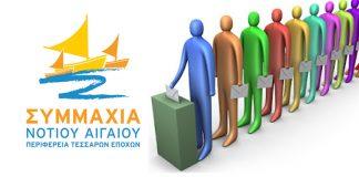 Το πλήρες ψηφοδέλτιο της Περιφερειακής Παράταξης «Συμμαχία Νοτίου Αιγαίου»