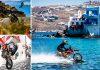 O Robbie Maddison οδηγεί τη μοτοσυκλέτα του μέσα στη θάλασσα της Μυκόνου!
