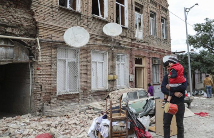 Armenia and Azerbaijan in armed conflict over Nagorno-Karabakh region