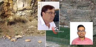 Πέτρες και βράχια έπεσαν από πλαγιά στην Άνω Σύρο – Μ. Αληφραγκής: Δράσεις για να καταστεί ξανά λειτουργικό το Γήπεδο