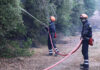 Φωτιά στην Αρχαία Κόρινθο: Μήνυμα εκκένωσης του χωριού Σολομός από το 112
