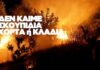 Προσοχή και αποφυγή της καύσης προϊόντων κλαδέματος και φυτικών υπολειμμάτων λόγω θυελλωδών ανέμων