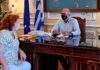 Συνάντηση Λεονταρίτη με τη δήμαρχο Κέας
