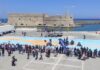 Ρεκόρ Γκίνες για τον «χάρτη» της Κρήτης φτιαγμένο από 32.000 καλτσούνια
