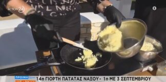 Οι γαστρονομικές εκδηλώσεις της Ε.Α.Σ. Νάξου σε Action 24, ΣΚΑΪ, Alpha