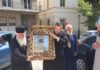 Λαμπρή υποδοχή της Ιεράς και Θαυματουργού Εικόνος της Παναγίας «Χοζοβιωτίσσης» στον Ιερό Μητροπολιτικό Ναό της Μεταμορφώσεως του Σωτήρος Ερμουπόλεως