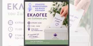 Την Κυριακή οι εκλογές του Συλλόγου Καρκινοπαθών και Φίλων Κυκλάδων